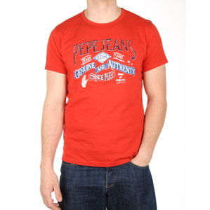 Pepe Jeans pánské červené tričko New Richmonds - M (220)
